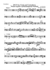 Duo for Viola and Contrabass – Contrabass Part